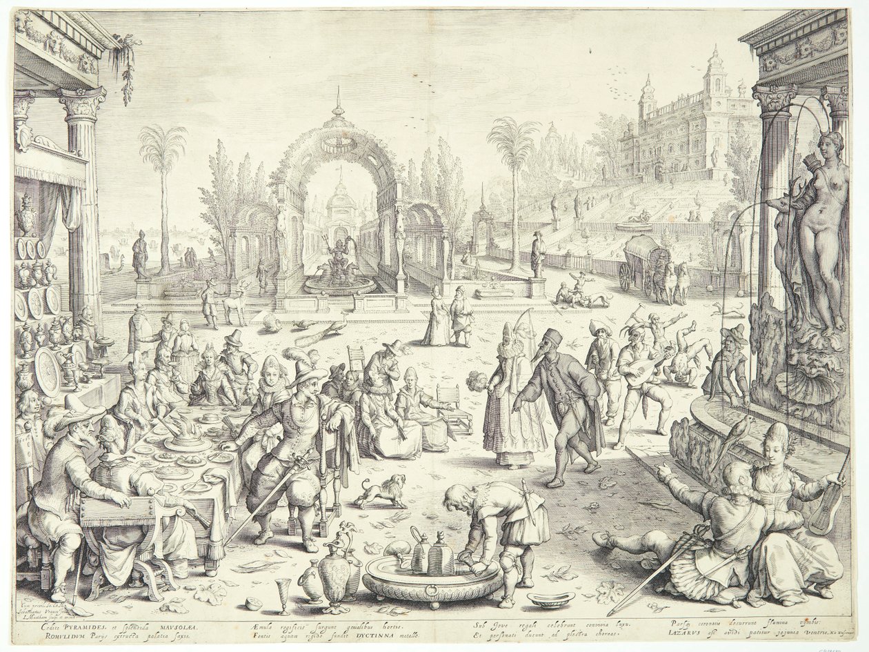 Le riche et Lazare - Jacob Matham