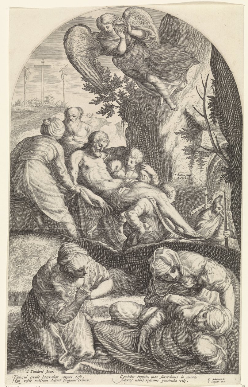 Mise au tombeau du Christ - Jacob Matham