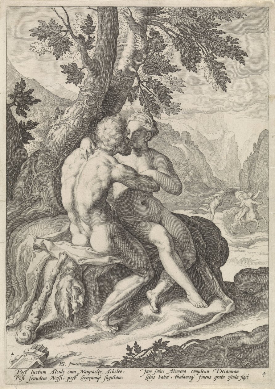 Hercule et Déjanire - Jacob Matham