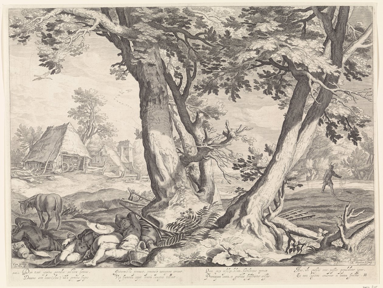 Paysage avec la parabole du semeur | Jacob Matham