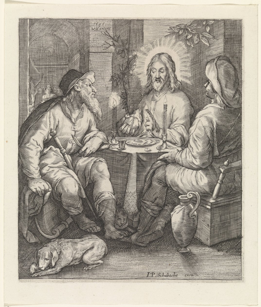 Repas à Emmaüs - Jacob Matham