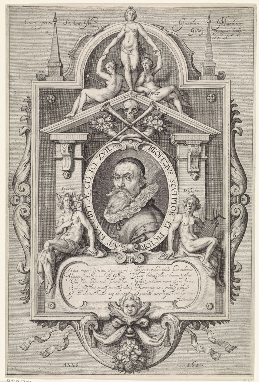 Portrait de Hendrick Goltzius - Jacob Matham