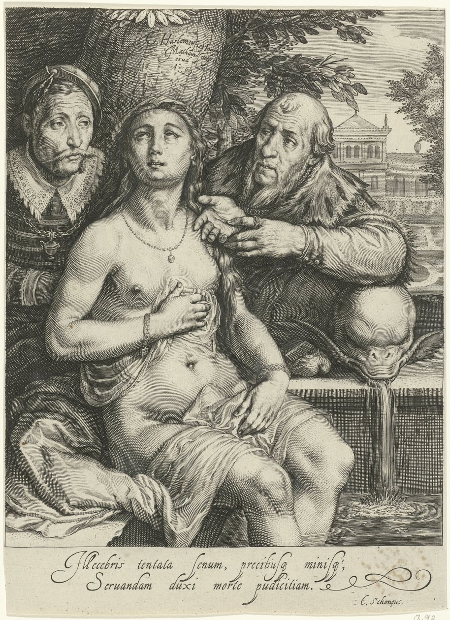 Suzanne et les vieillards - Jacob Matham