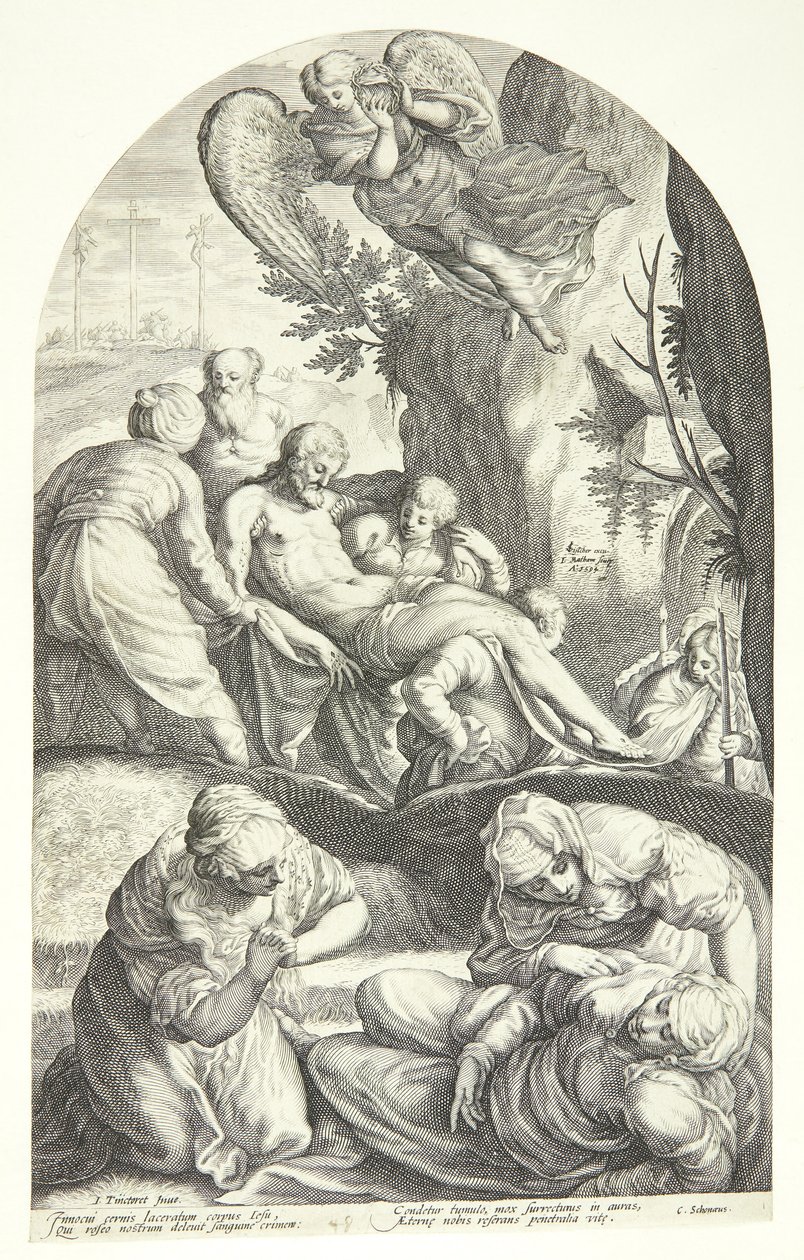 La mise au tombeau du Christ - Jacob Matham