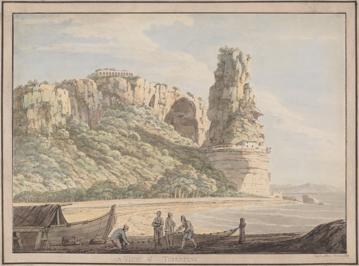 Vue à Terracina - Jacob More