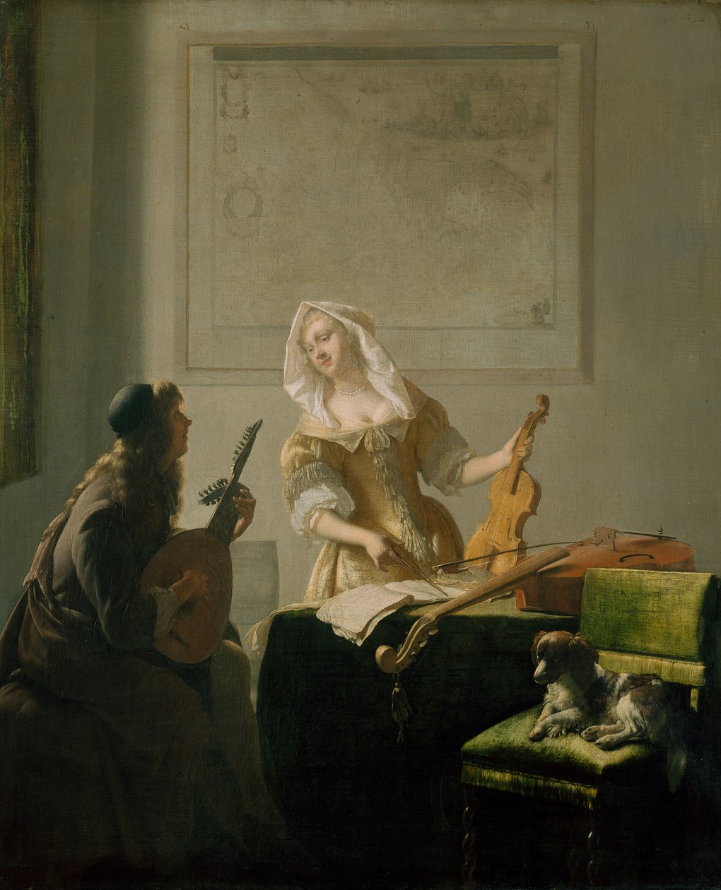 La leçon de musique - Jacob Lucasz Ochtervelt