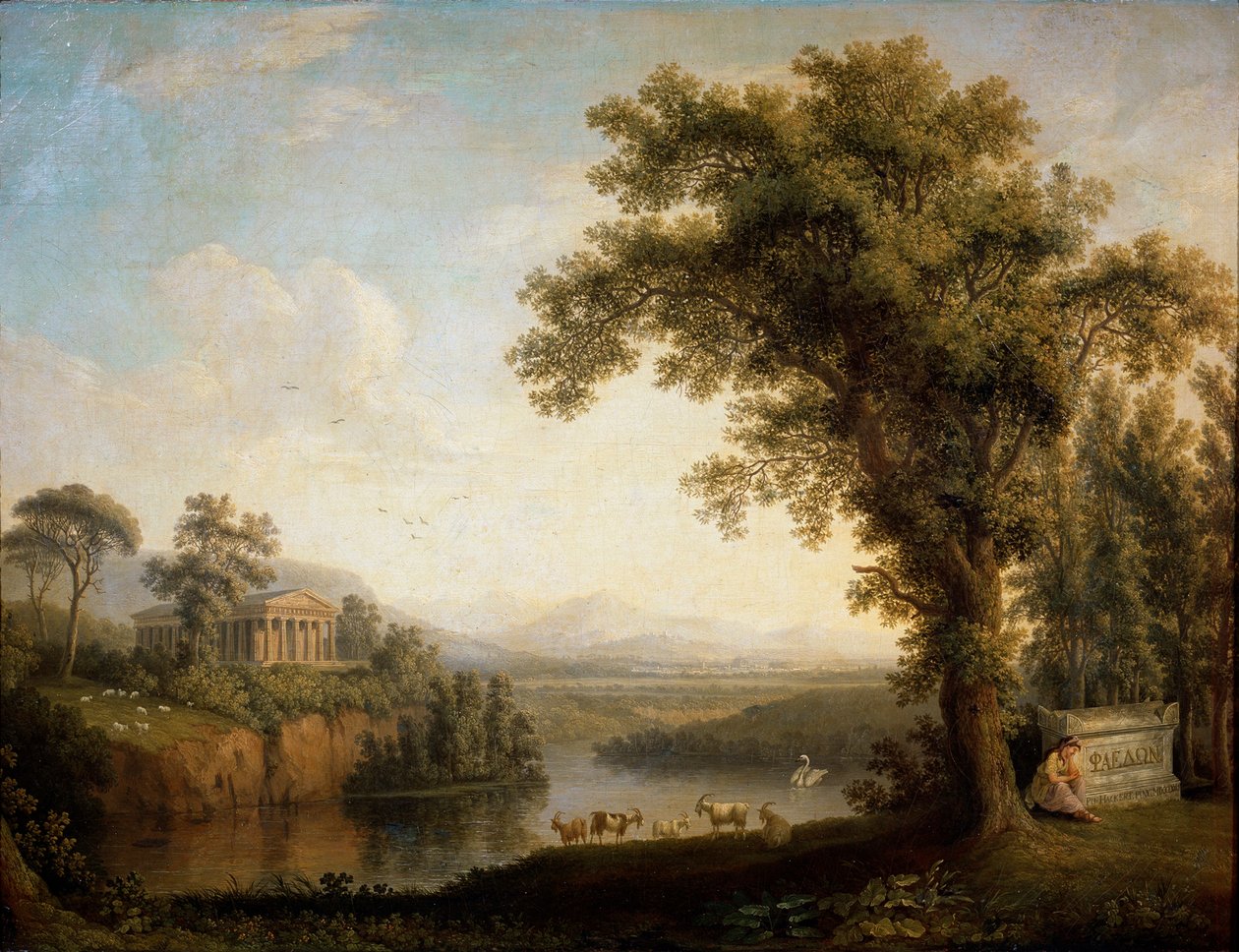 Paysage antique avec le tombeau de Phaéton, 1785 - Jacob Philip Hackert