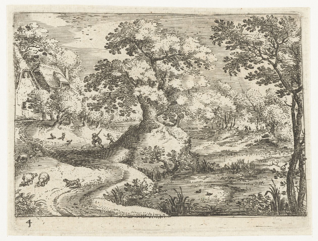 Paysage avec voyageurs près des maisons - Jacob Savery (I)