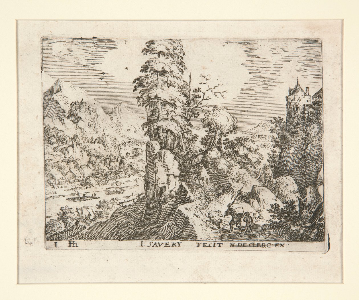 Der Packtrager mit einem Knaben und einem Hund - Jacob Savery I
