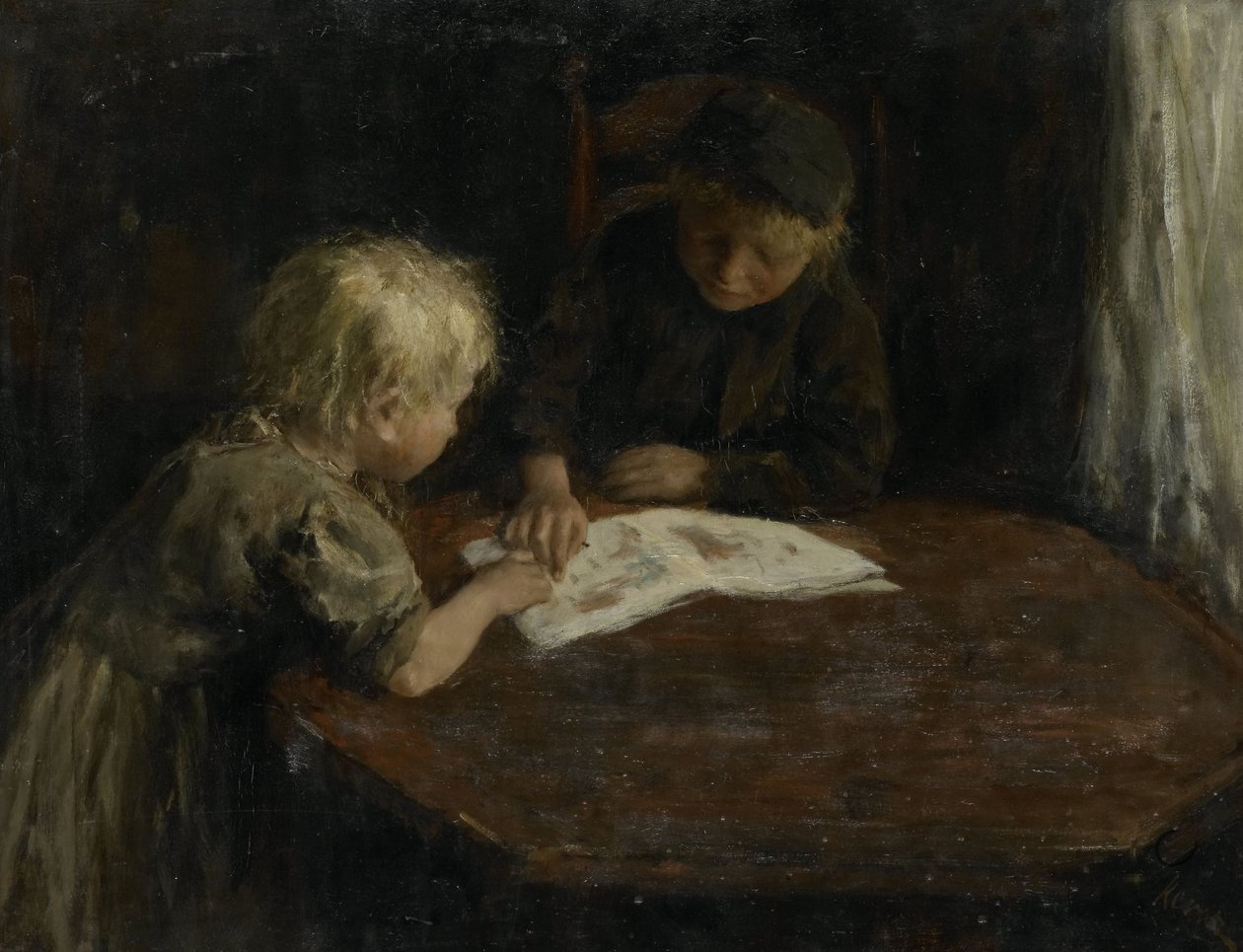Les enfants avec un livre d