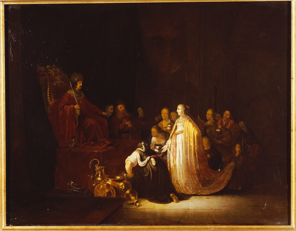 La Reine de Saba devant le Roi Salomon - Jacob Willemsz de Wet or Wett