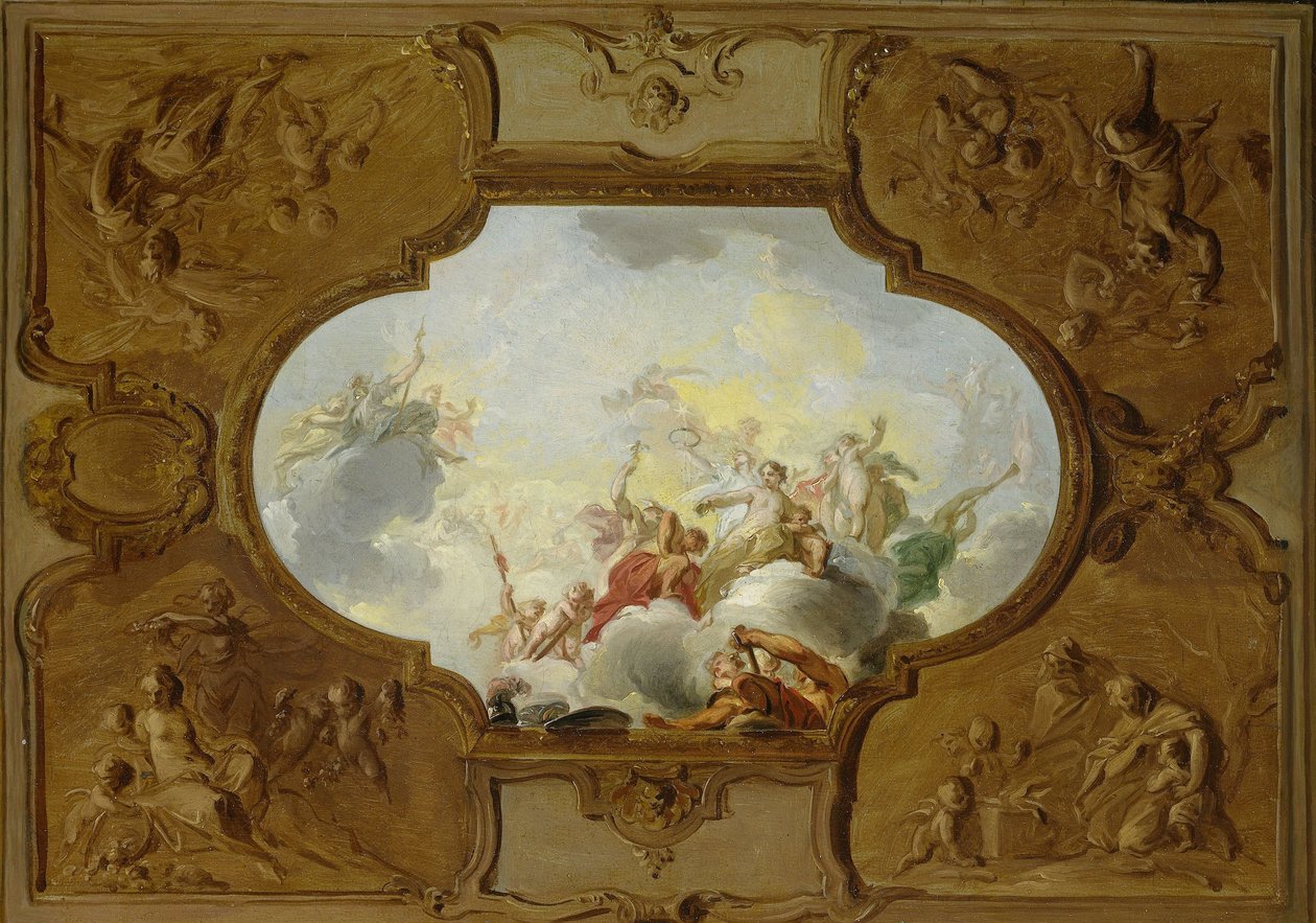 Conception pour une peinture de plafond avec l
