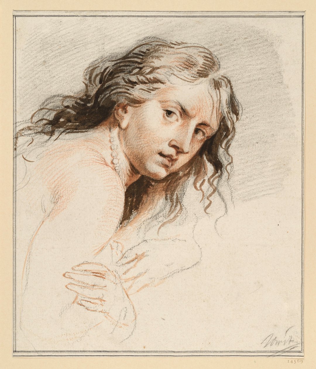 Étude partielle représentant une Susanna, la tête et les mains - Jacob de Wit