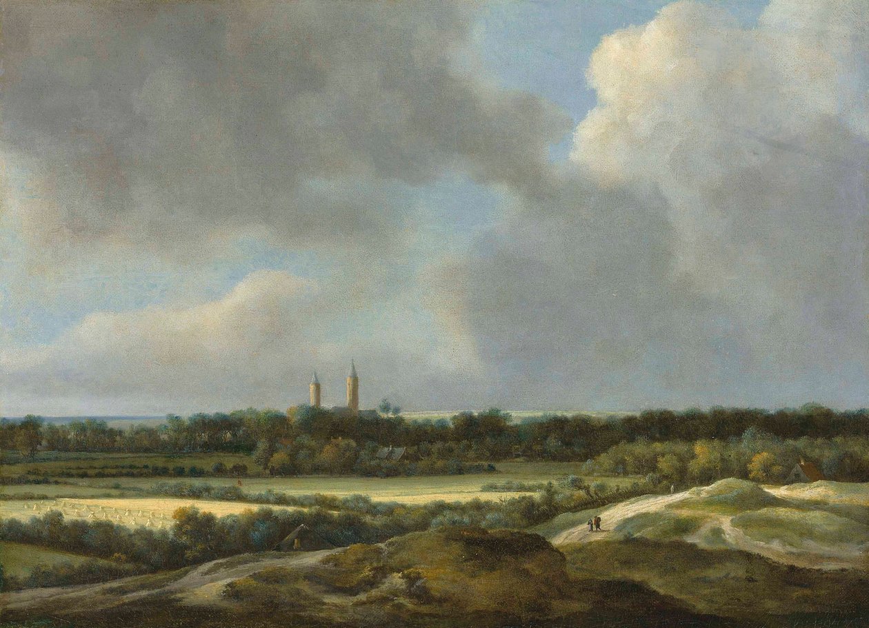 Un paysage étendu avec des champs de céréales, Heemstede au-delà - Jacob van Ruisdael