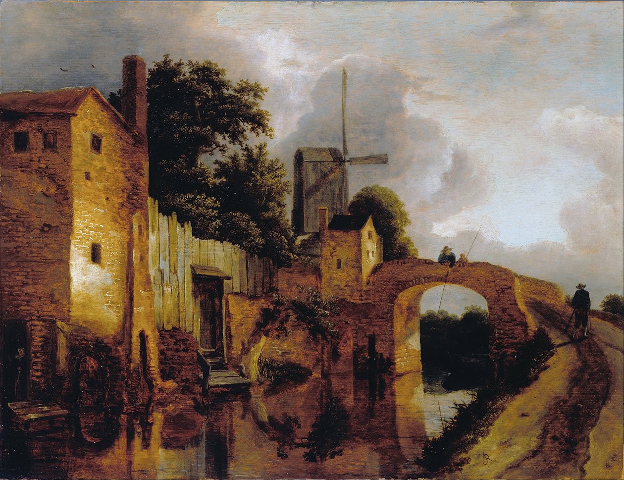 Canal avec pont - Jacob van Ruisdael