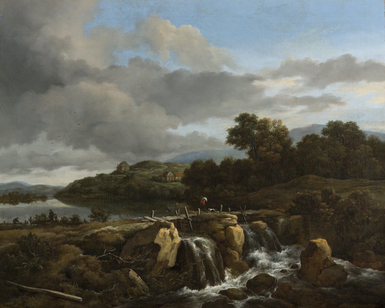 Paysage avec cascade - Jacob van Ruisdael