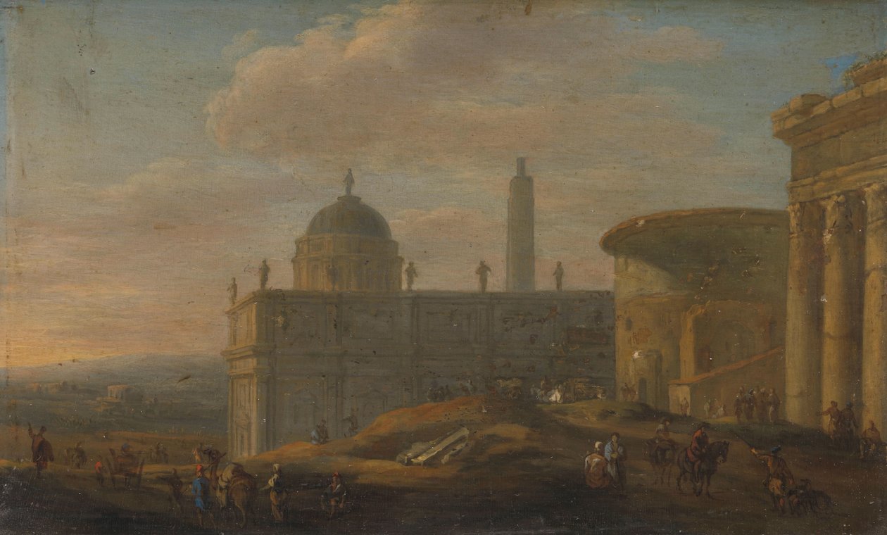 Vue de ville italienne - Jacob van der Ulft