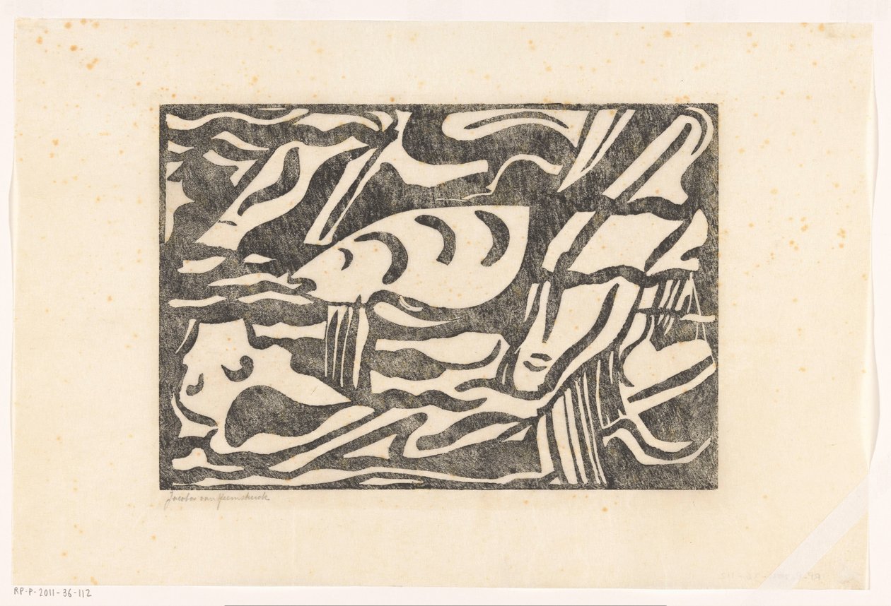 Composition XIII - Jacoba van Heemskerck (signed by artist)