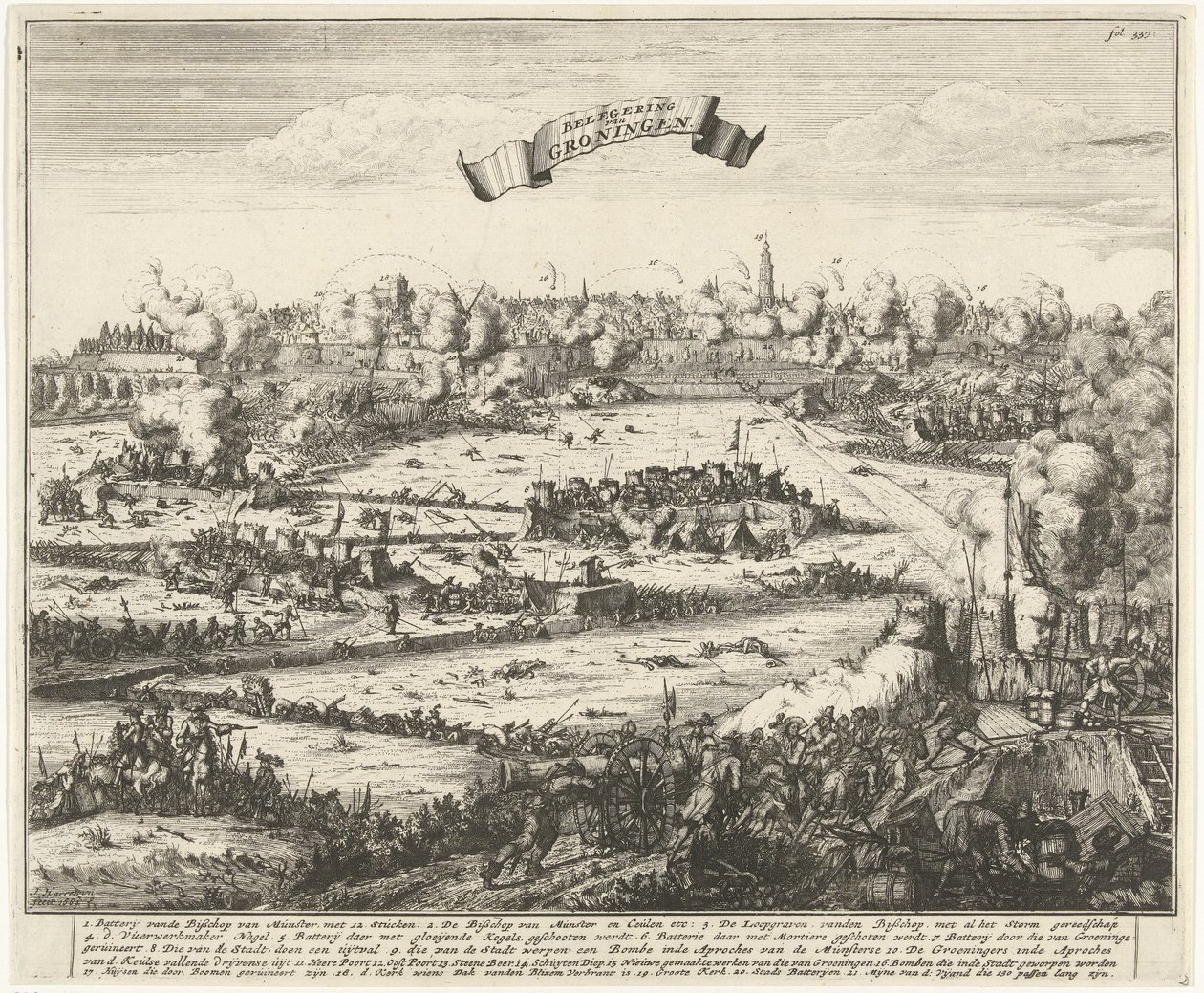 Siège de Groningue, 1672 - Jacobus Harrewijn