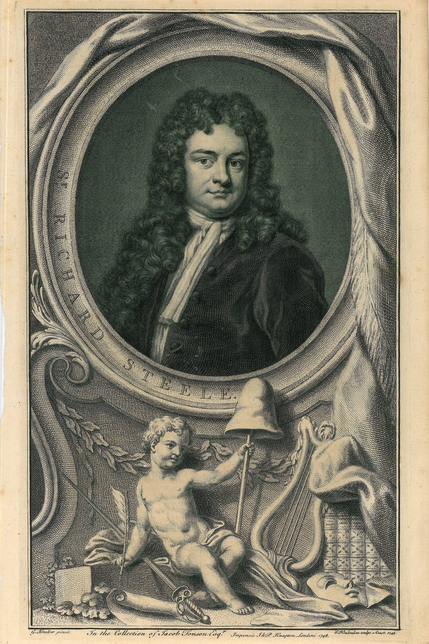 Sir Richard Steele - Jacobus Houbracken