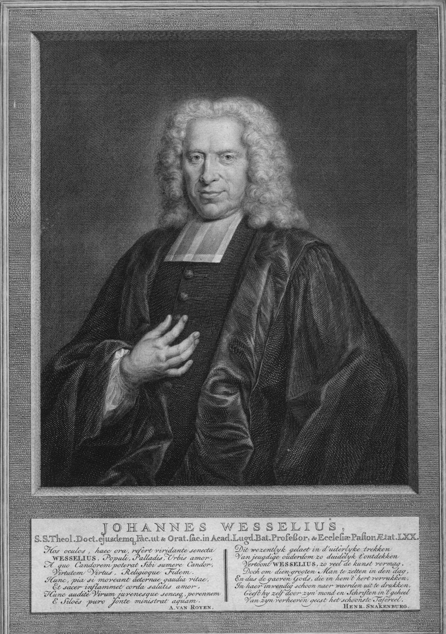Johann Wessel, vers 1740s - Jacobus Houbraken