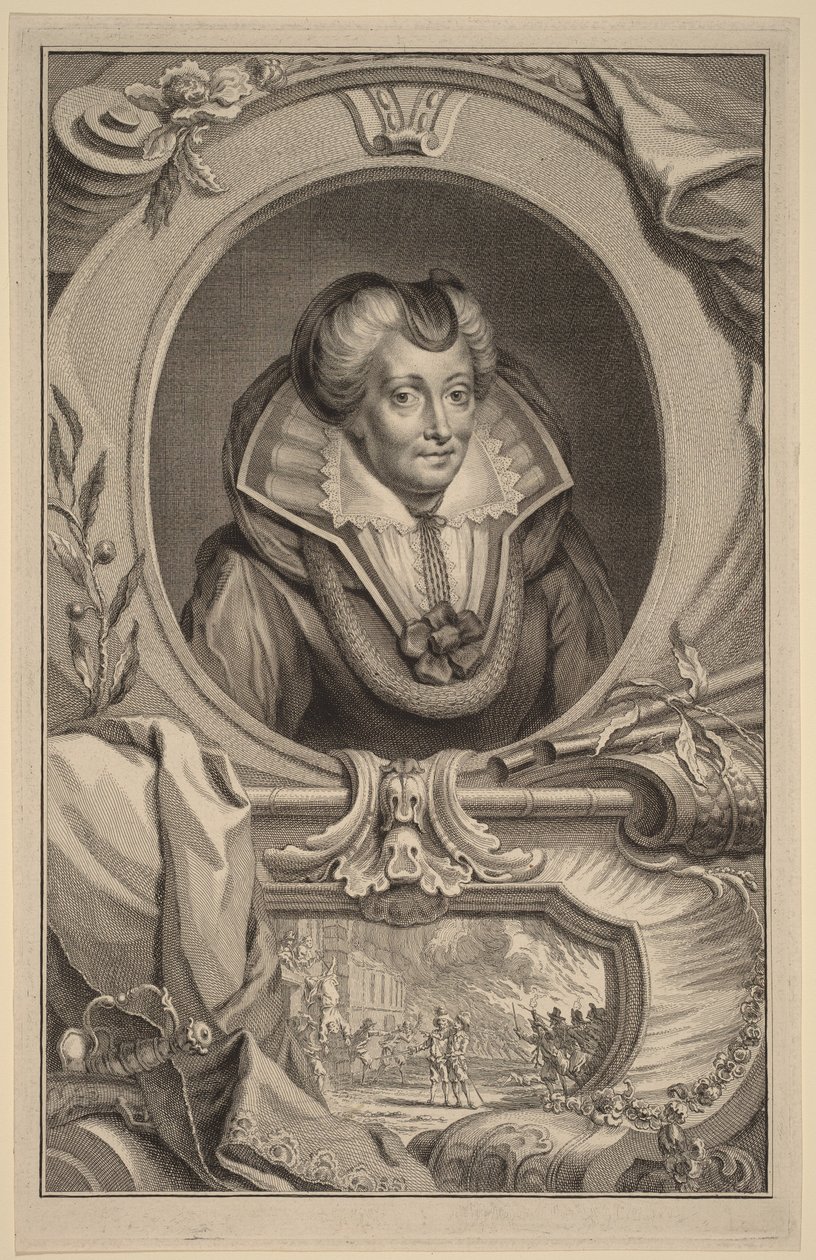 Louise de Coligny - Jacobus Houbraken