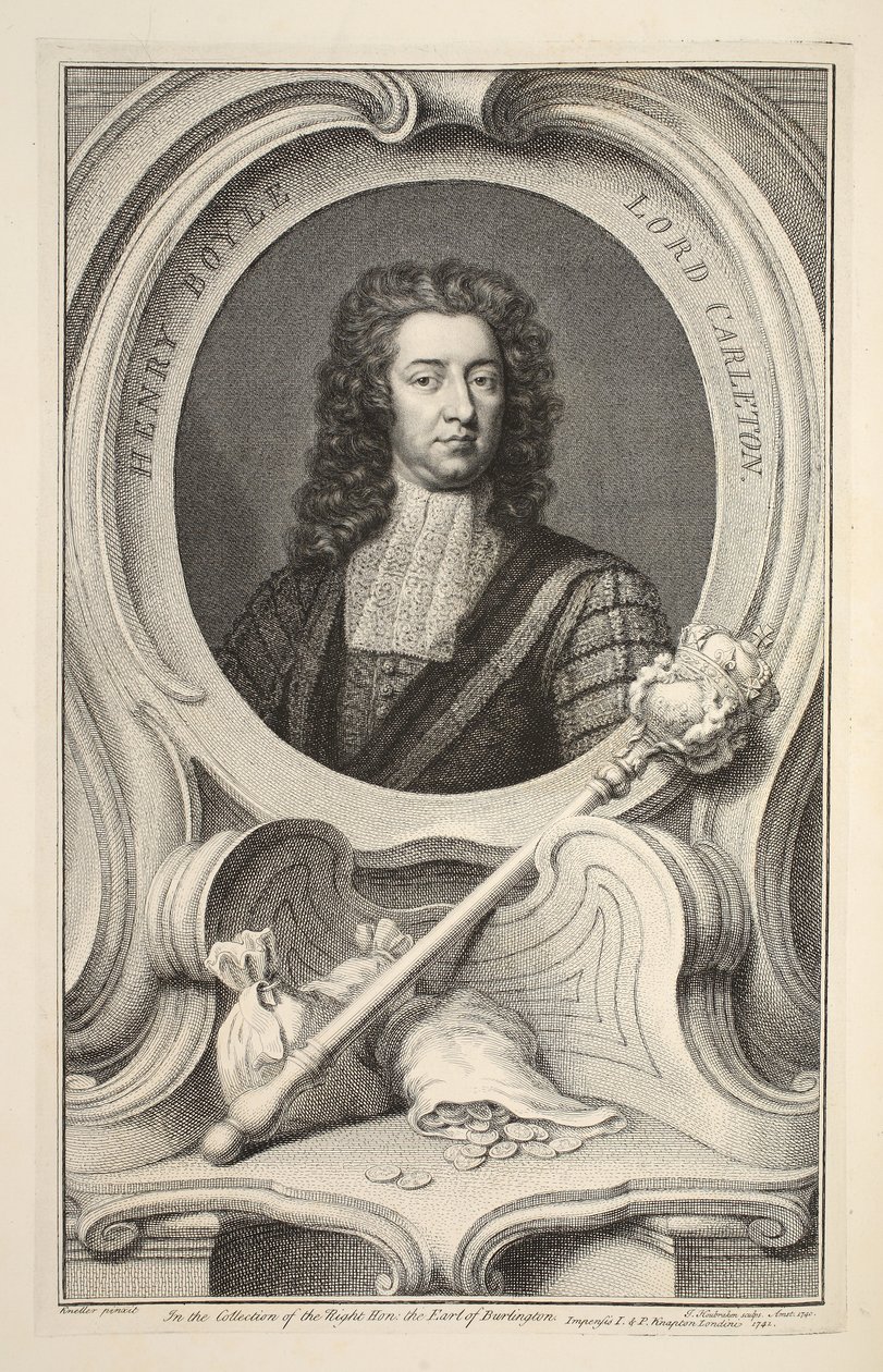 Portrait de Henry Boyle, Lord Carleton, illustration de 
