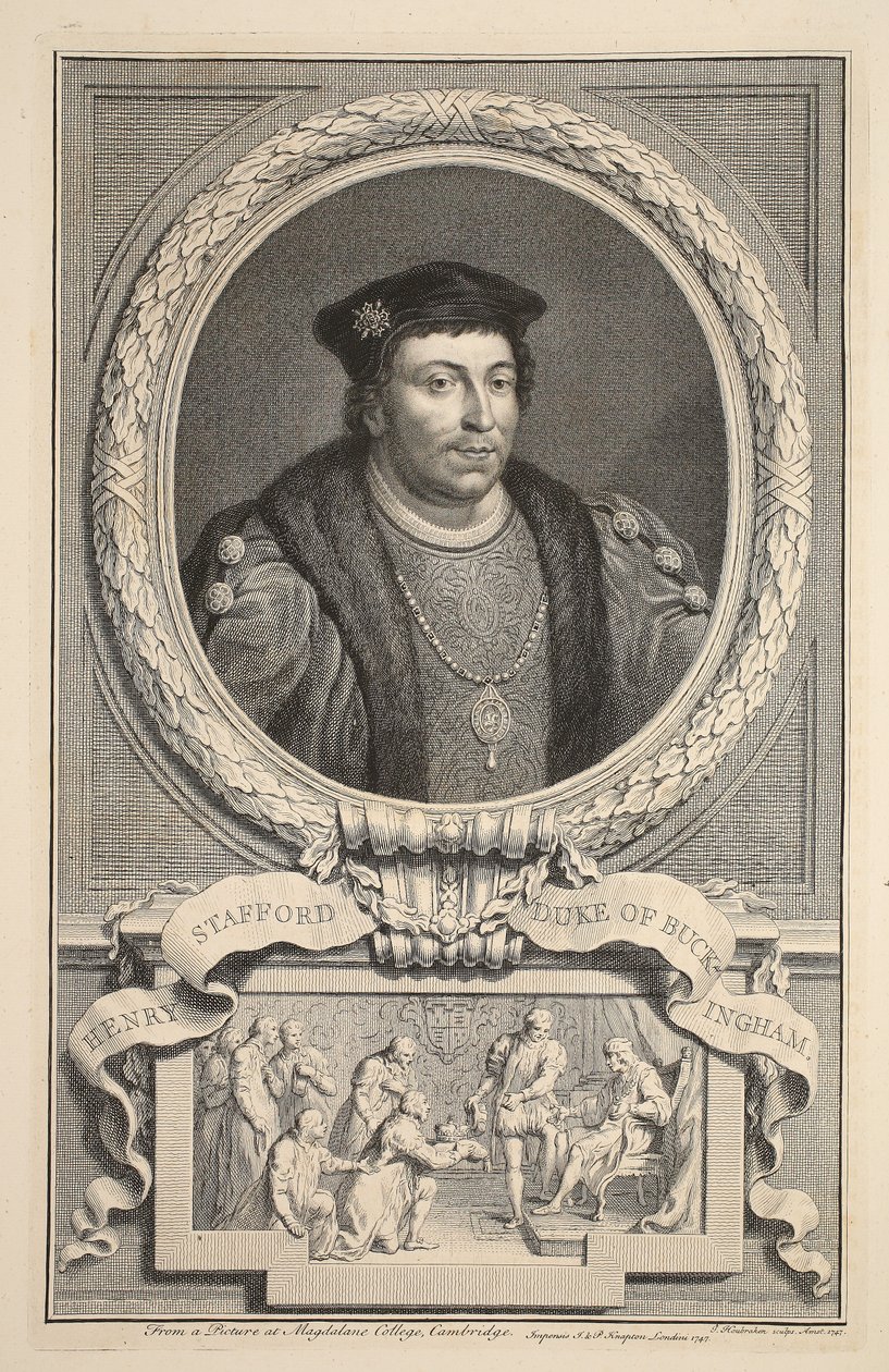 Portrait de Henry Stafford, Duc de Buckingham, illustration de 