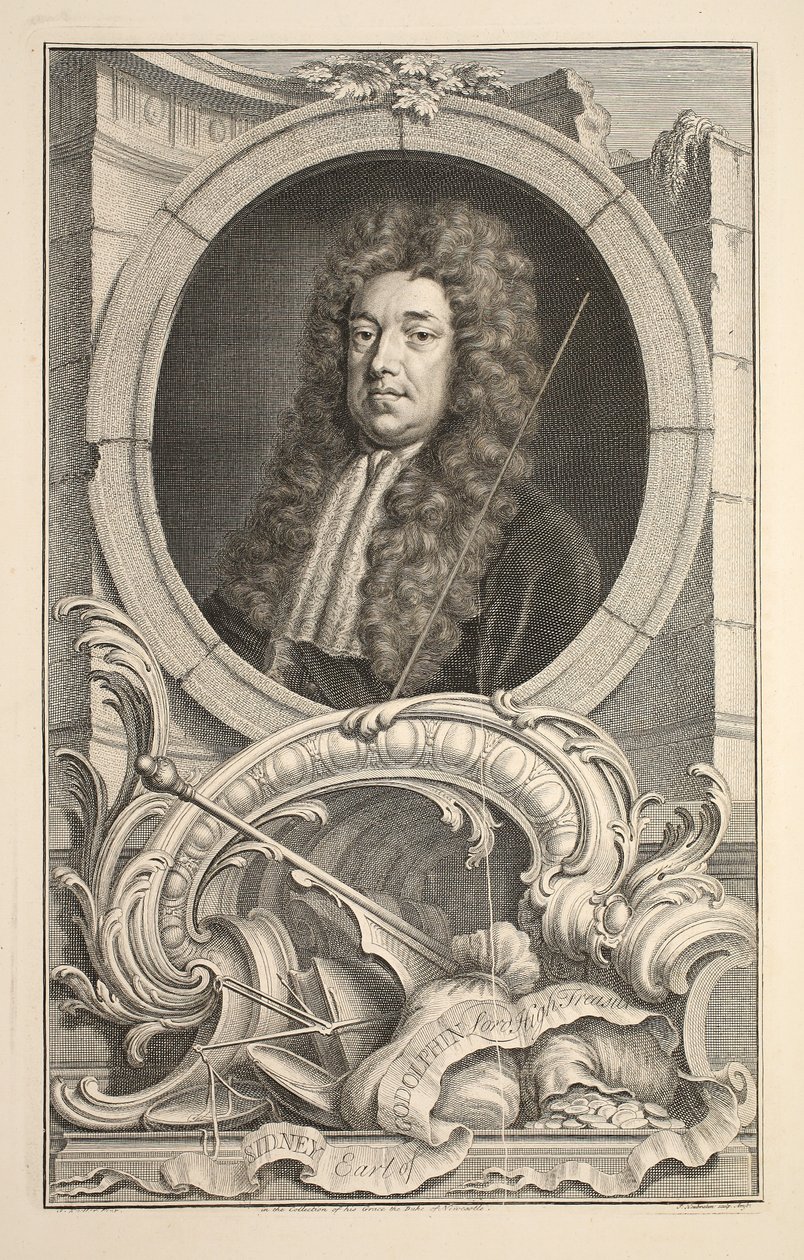 Portrait de Sidney, Comte de Godolphin, illustration de 