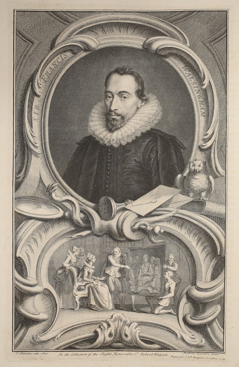 Portrait de Sir Francis Walsingham, illustration de 