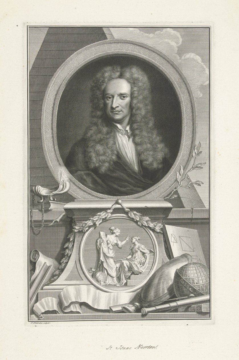 Sir Isaac Newton (1642-1726), physicien et mathématicien anglais - Jacobus Houbraken
