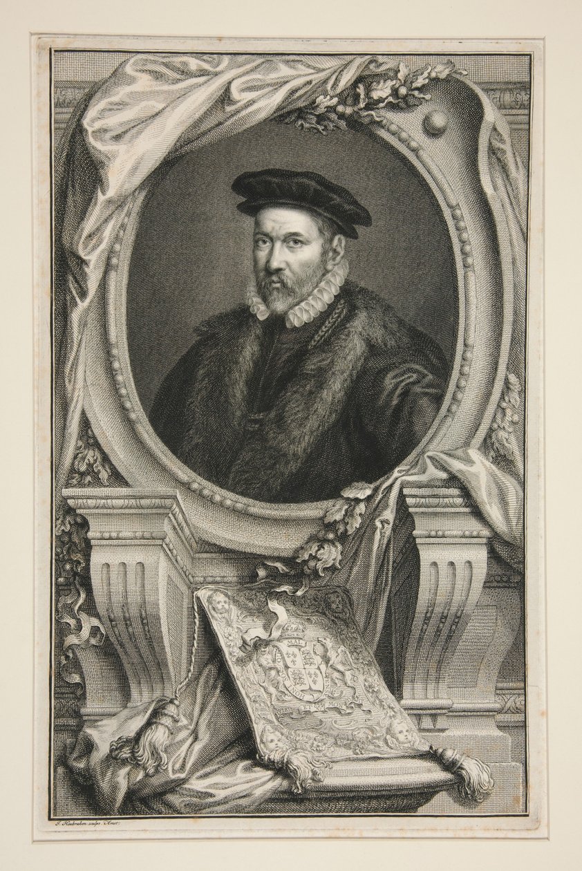« Sir Nicholas Bacon » / Thomas Wilson - Jacobus Houbraken
