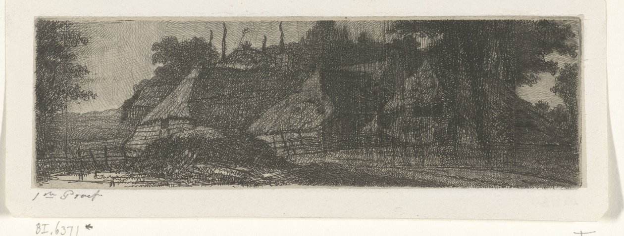 Paysage avec trois fermes - Jacobus Ludovicus Cornet