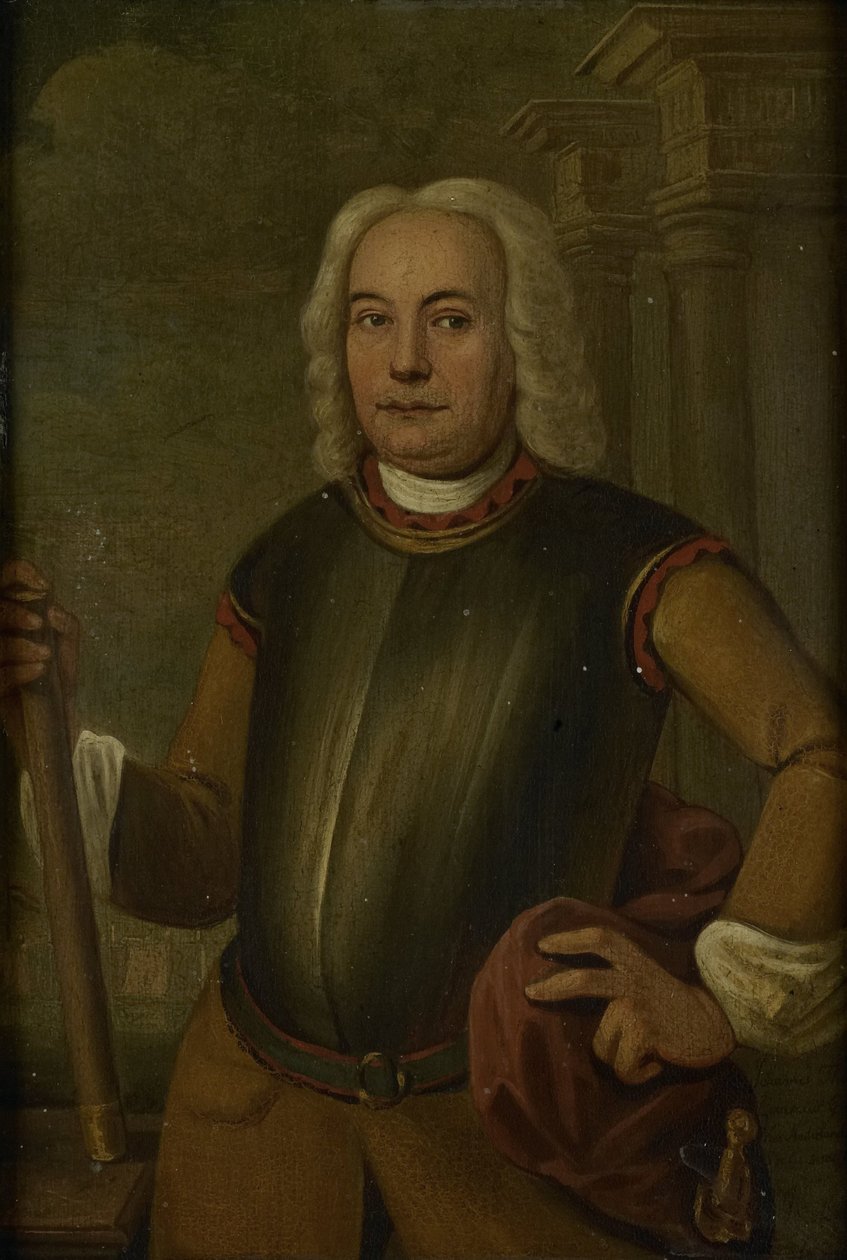 Portrait de Johannes Thedens, gouverneur général de la Compagnie néerlandaise des Indes orientales - Jacobus Oliphant