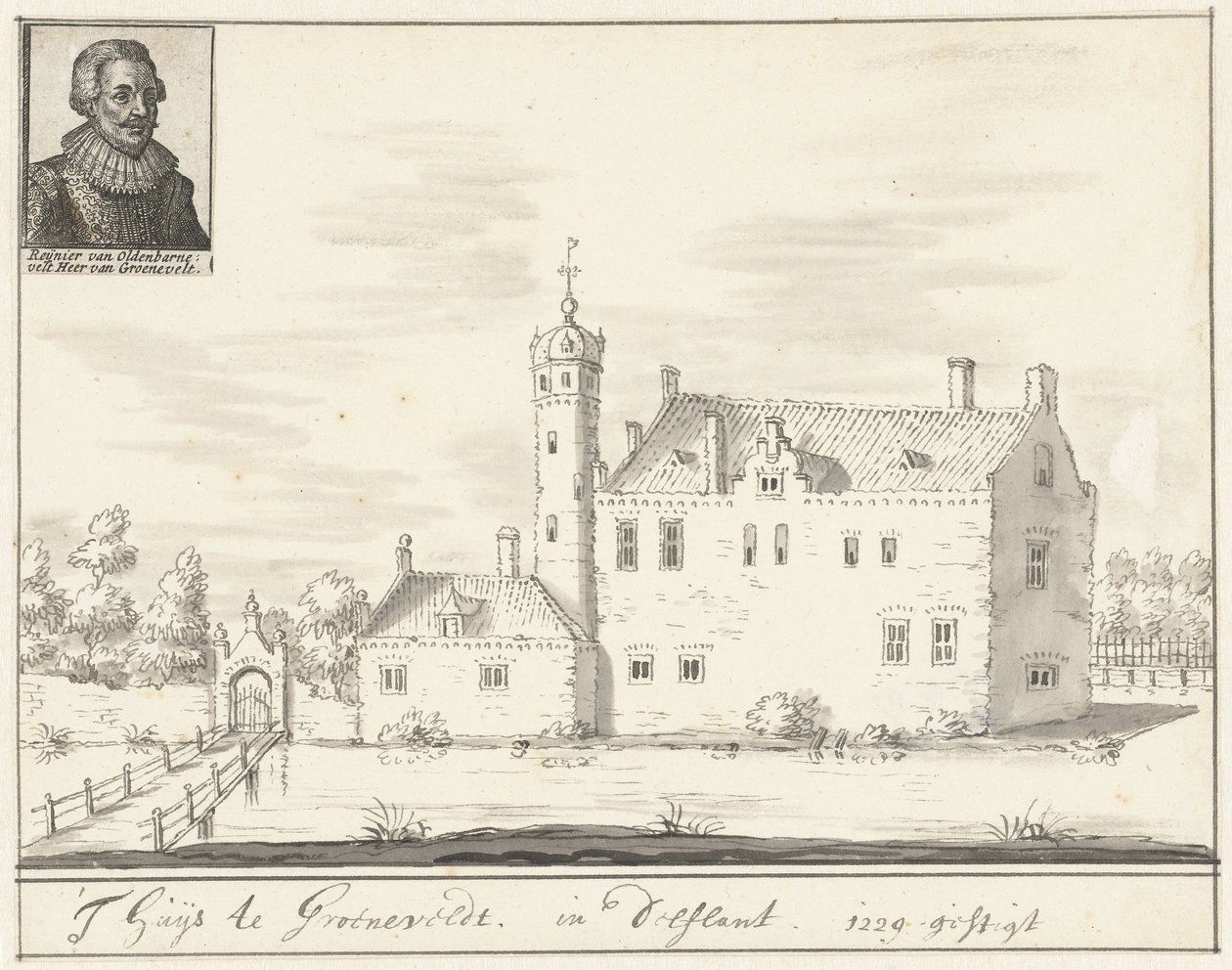 Le château Groenevelt à Delfland - Jacobus Stellingwerff