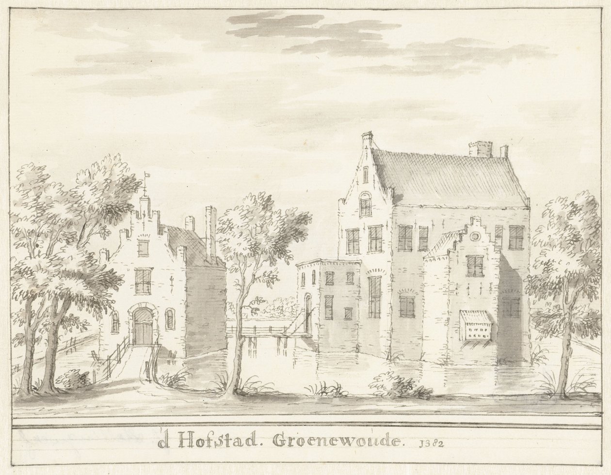 Le château Groenewoude près de Woudenberg, en 1382 - Jacobus Stellingwerff
