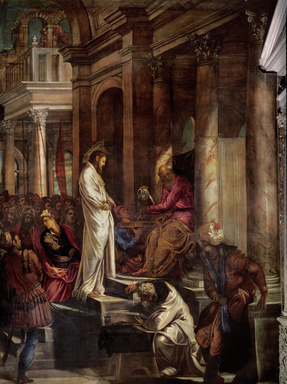 Le Christ devant Pilate, c.1566-67 - Jacopo Robusti Tintoretto