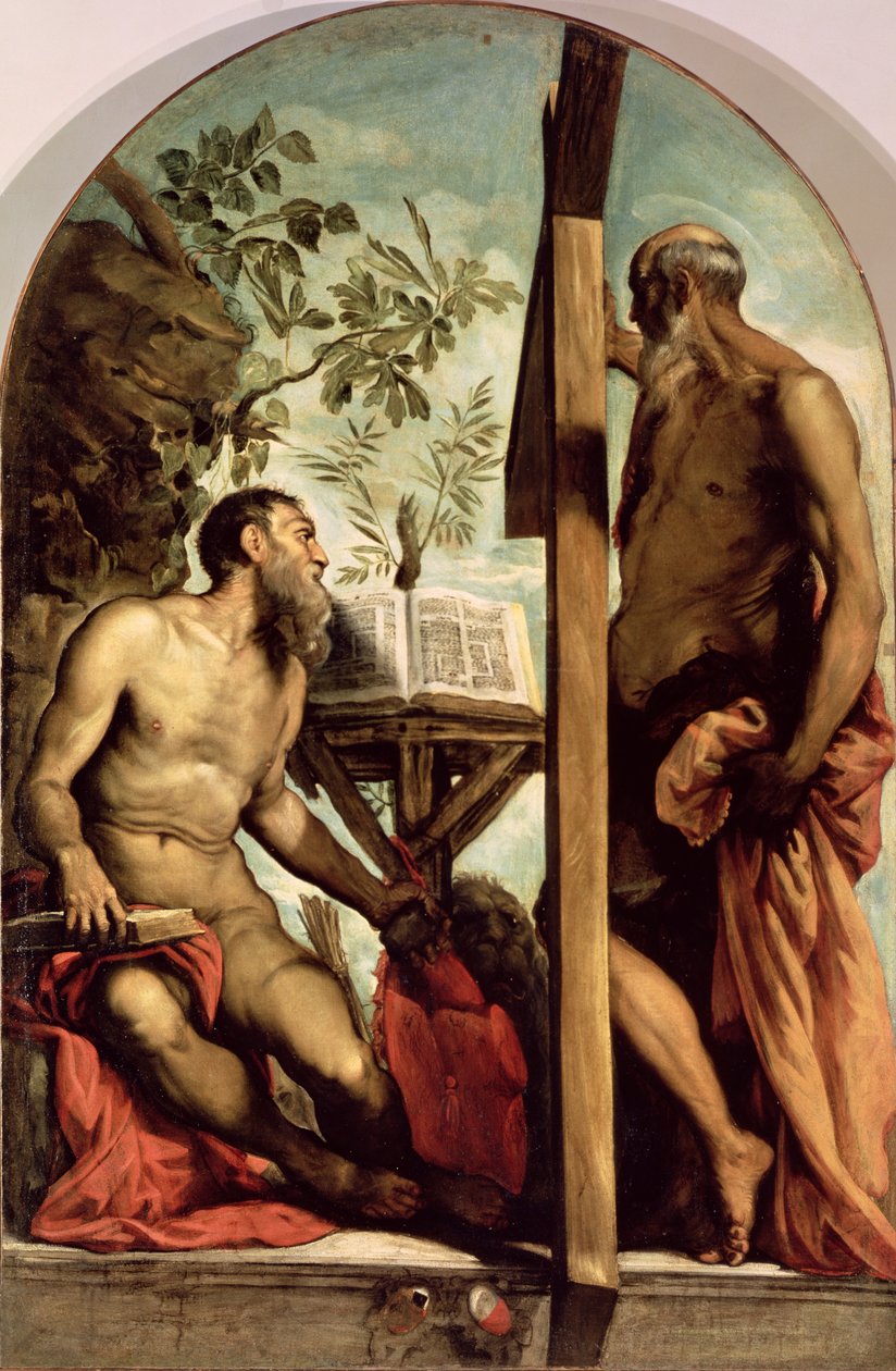 Saint André et Saint Jérôme - Jacopo Robusti Tintoretto