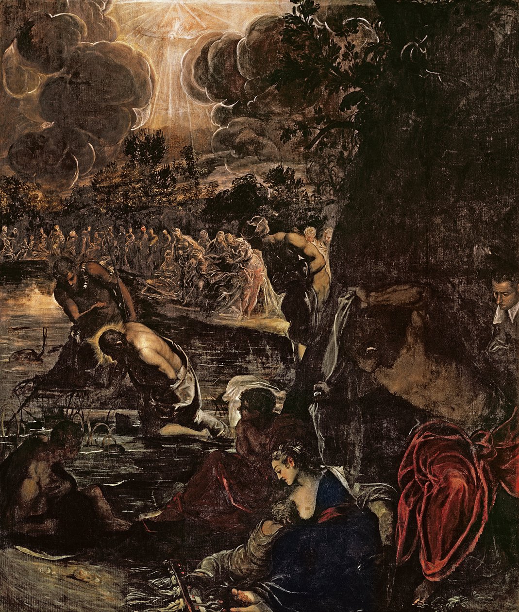 Le Baptême du Christ - Jacopo Robusti Tintoretto
