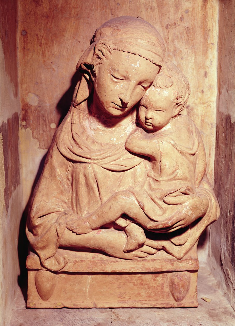 Vierge et Enfant (marbre) - Jacopo della Quercia