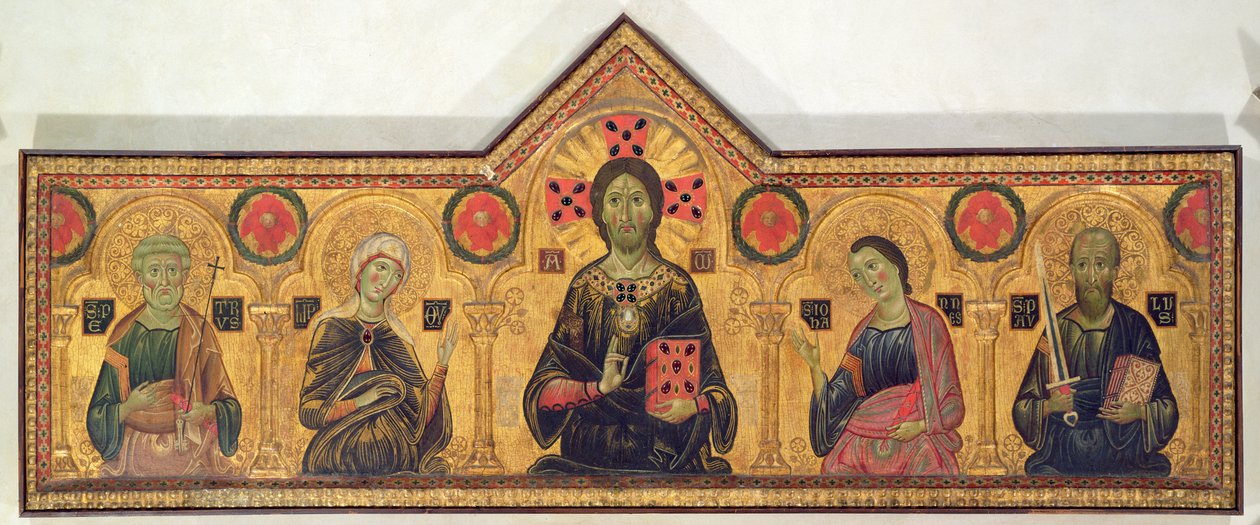Le Rédempteur, la Vierge et les Saints, 1271 - Jacopo di Meliore