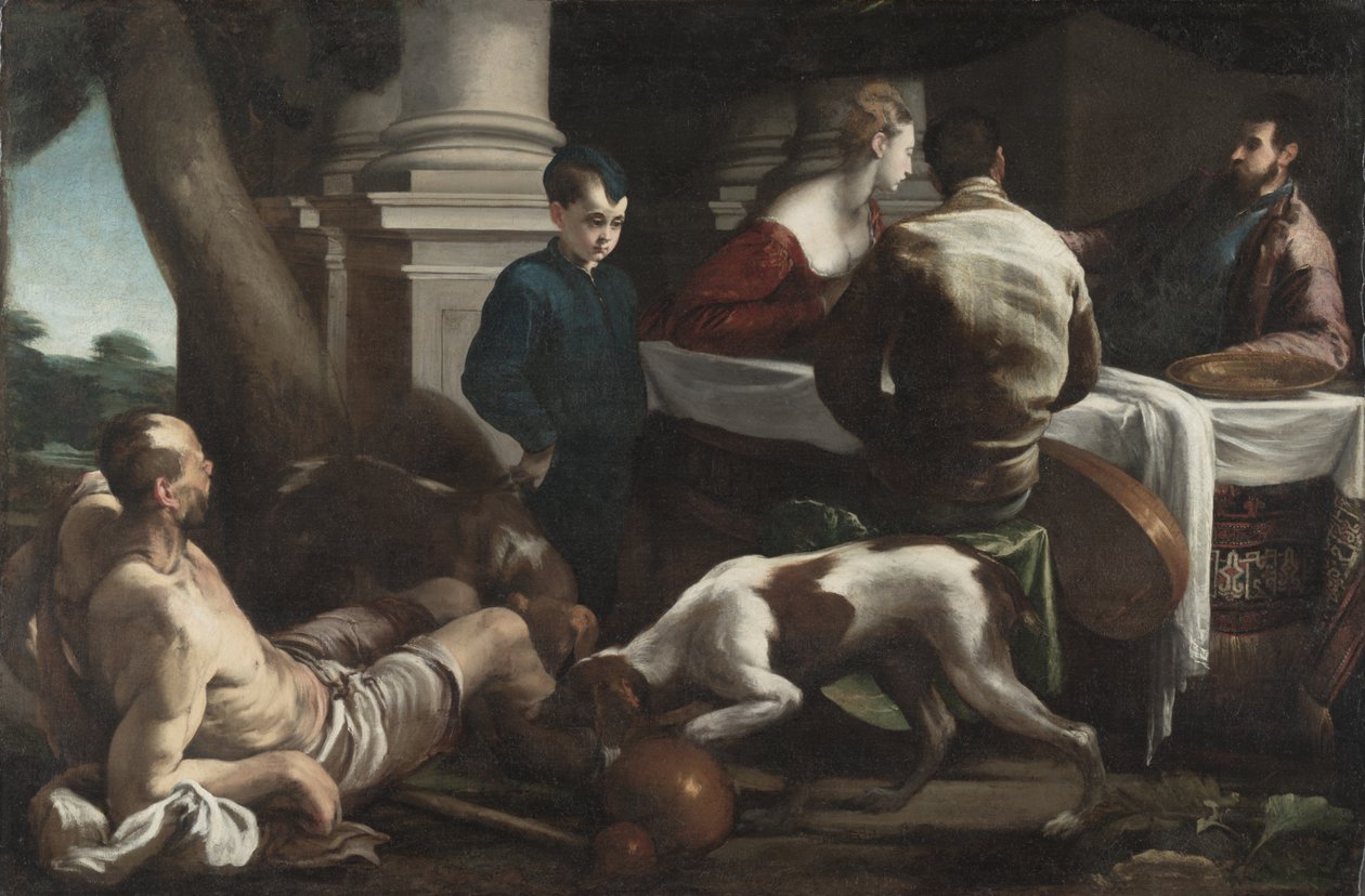 Lazare et le riche, vers 1550 - Jacopo Bassano