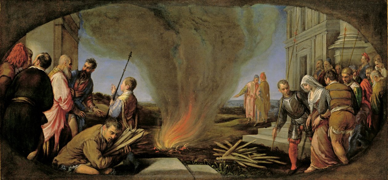 Tamar conduite au bûcher - Jacopo (1510 92) Bassano