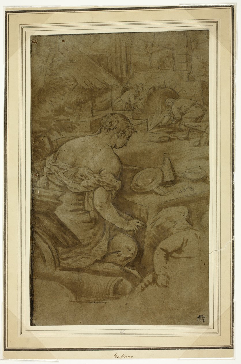 Allégorie du feu (Vénus dans la forge de Vulcain) - Jacopo Bassano