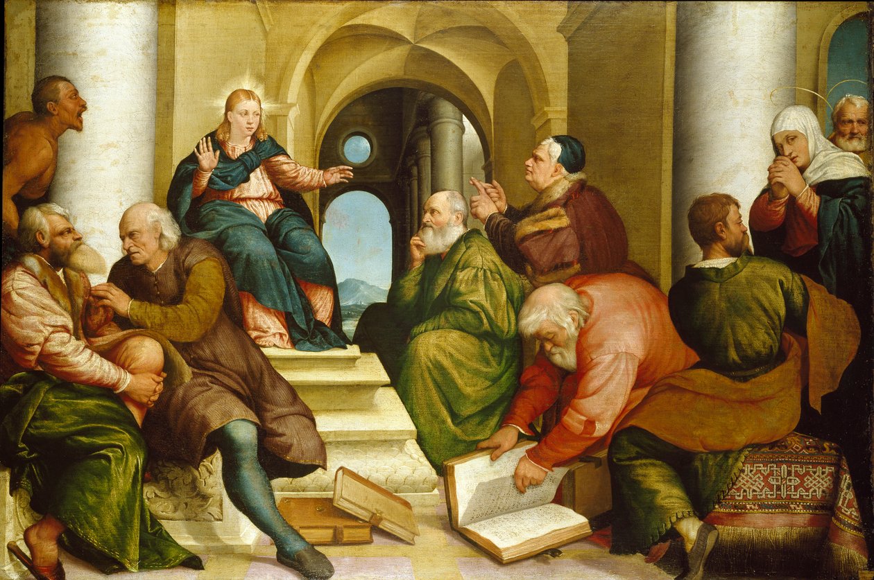 Le Christ parmi les docteurs - Jacopo Bassano il vecchio
