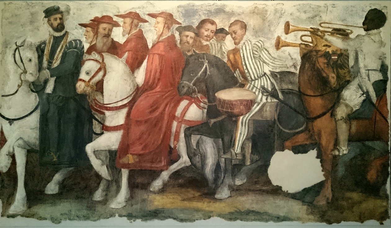 Cavalcade de Charles Quint et Clément VII : Henri de Nassau portant le collier de la Toison d