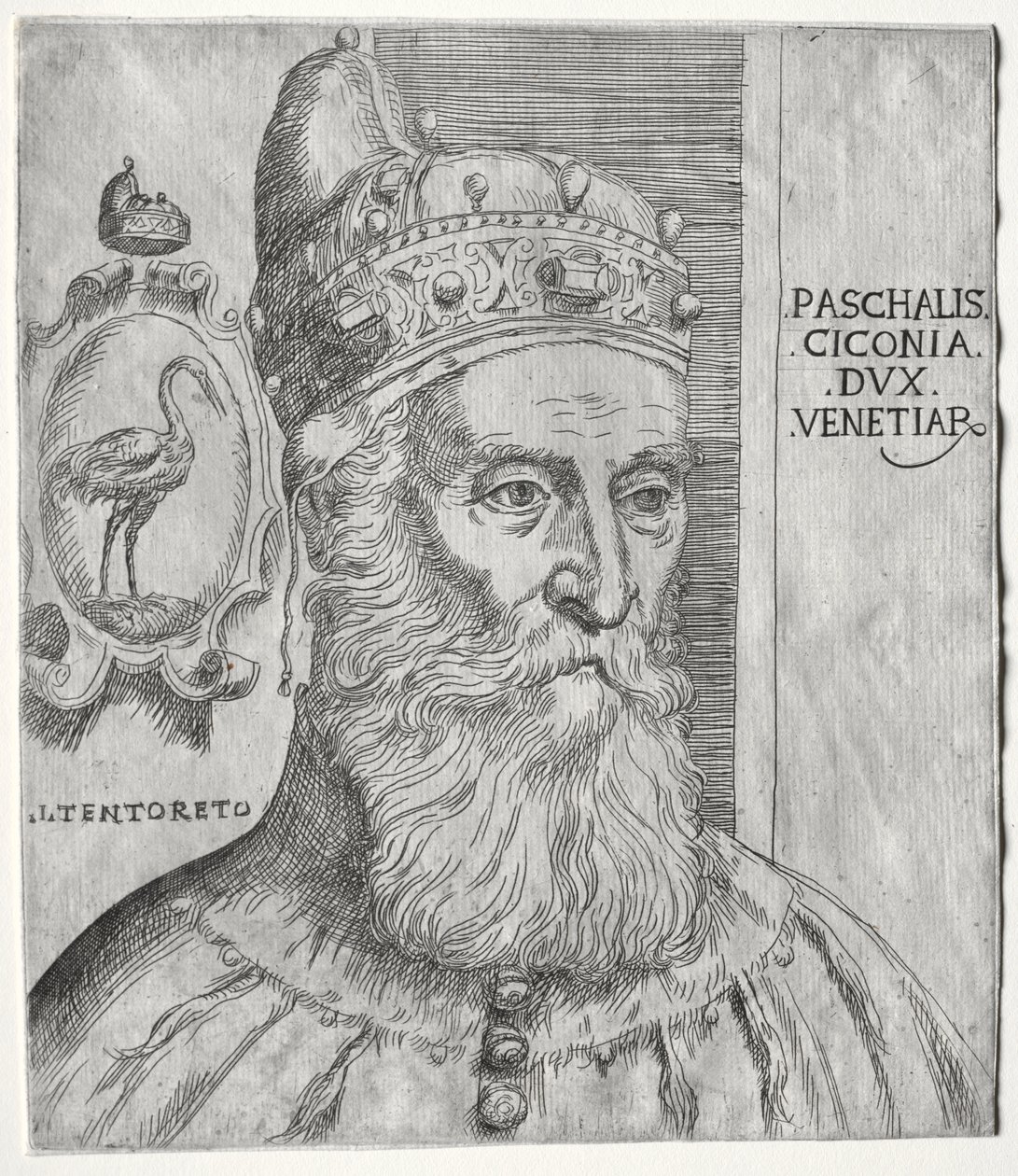 Portrait de Pasquale Cicogna, Doge de Venise - Jacopo Palma il Giovane
