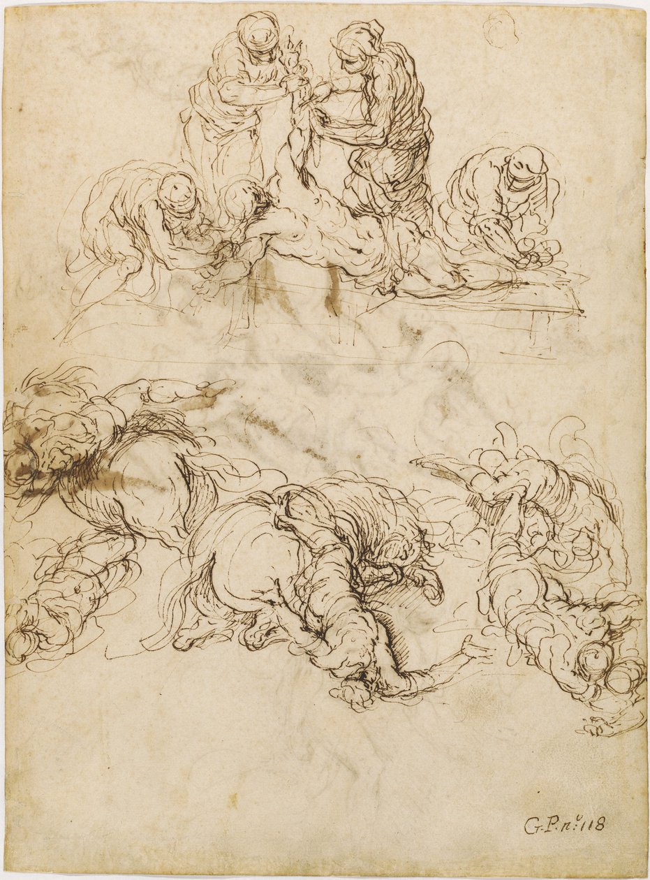 Le Martyre de Saint Barthélemy ; La Conversion de Saint Paul - Jacopo Palma il Giovane