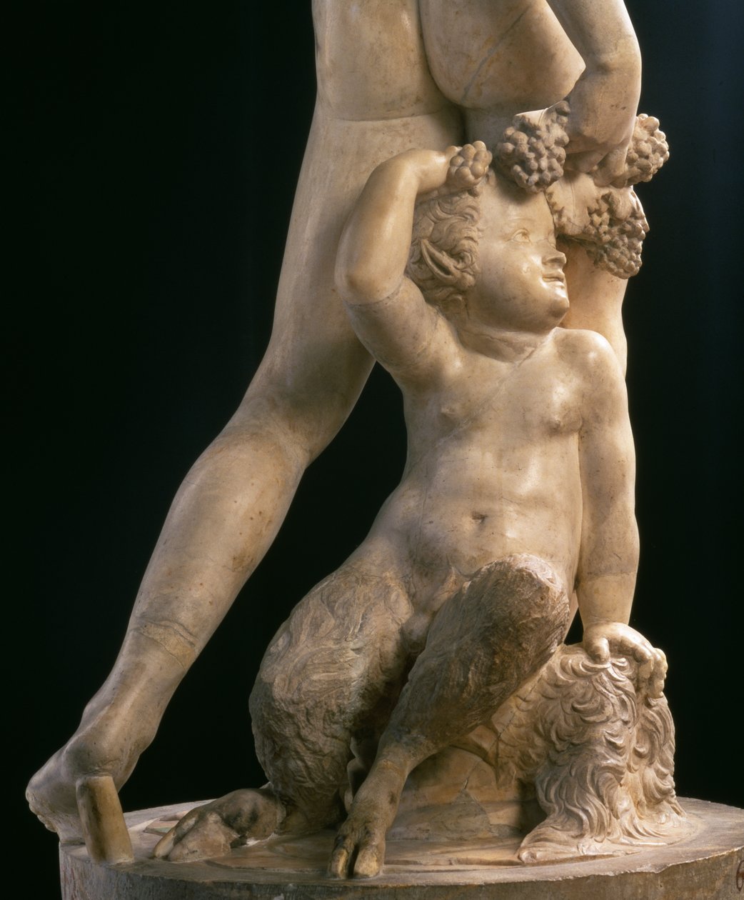Bacchus, détail de la moitié inférieure, sculpture de Jacopo Sansovino (1486-1570) - Jacopo Sansovino