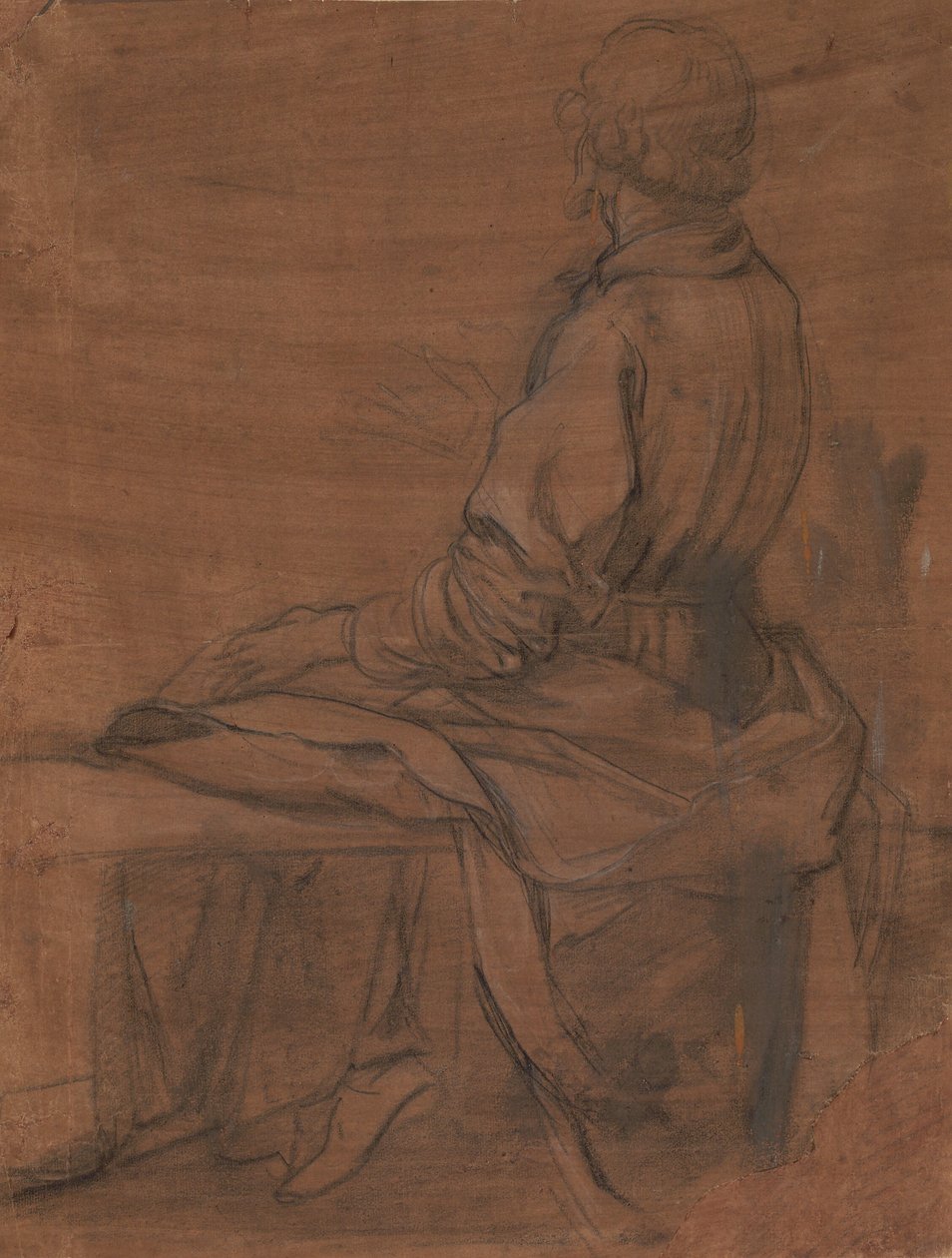 Homme assis vu de dos - Jacopo da Empoli